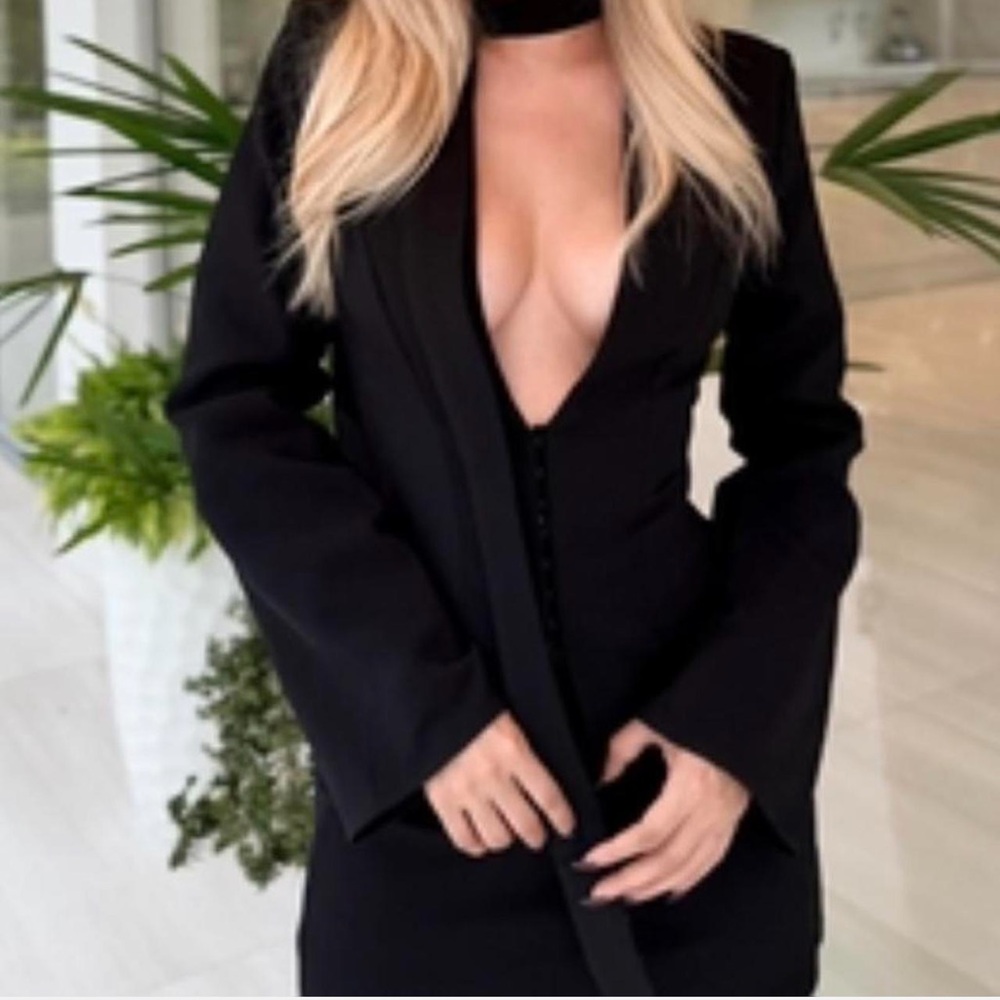 Elegant Black Blazer dress